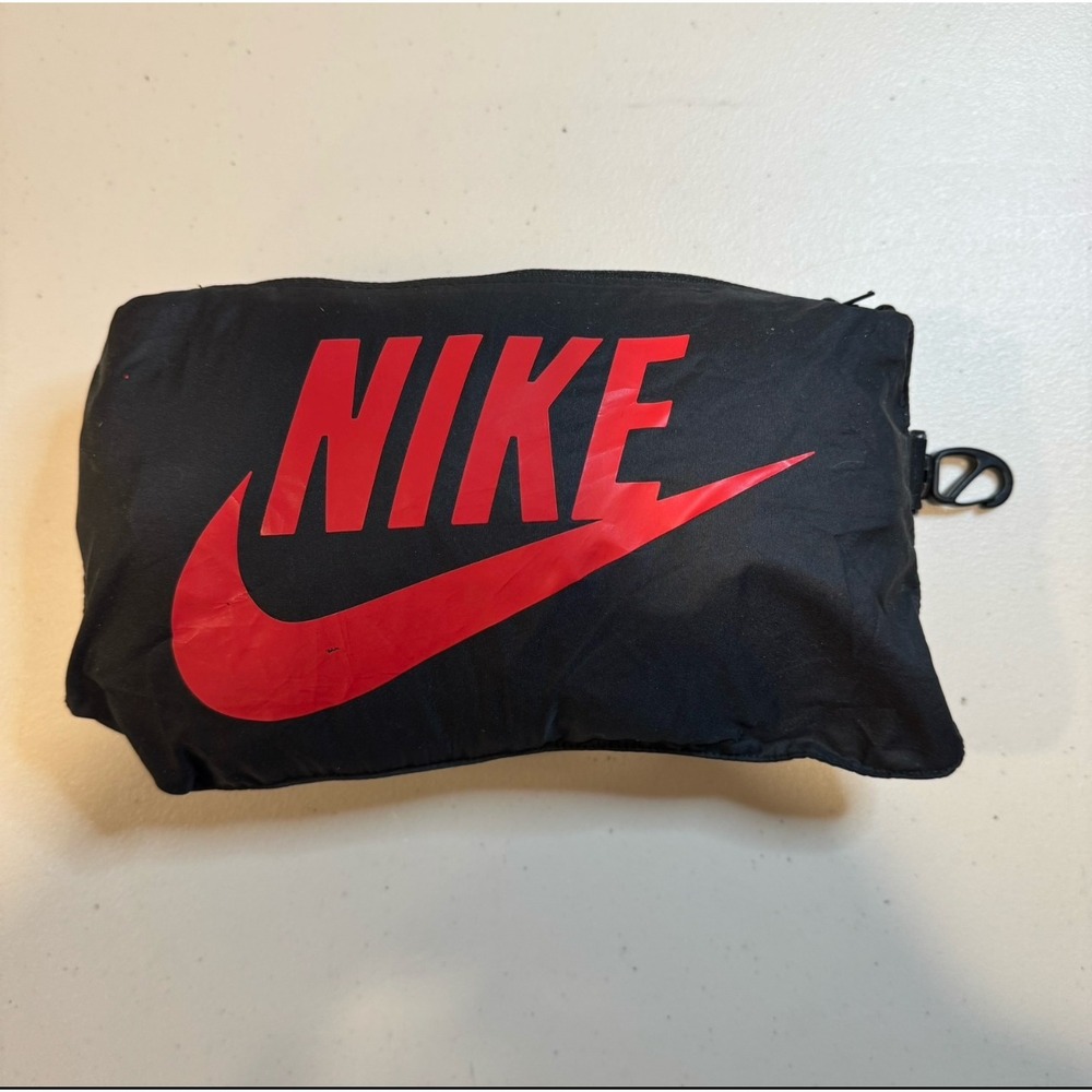 Vintage Y2K Nike Black Striped Baggy Skate Packable Track Pants Sweatpants Men M